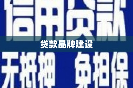 赫山贷款品牌建设