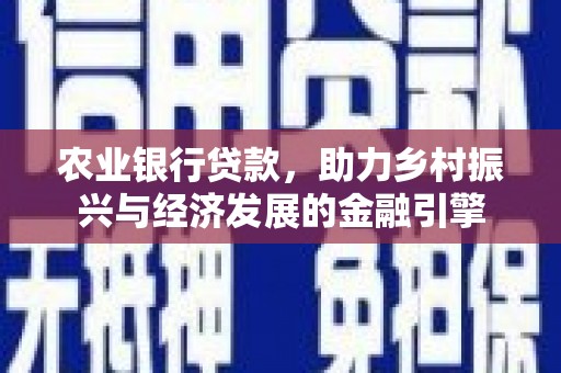 赫山农业银行贷款，助力乡村振兴与经济发展的金融引擎