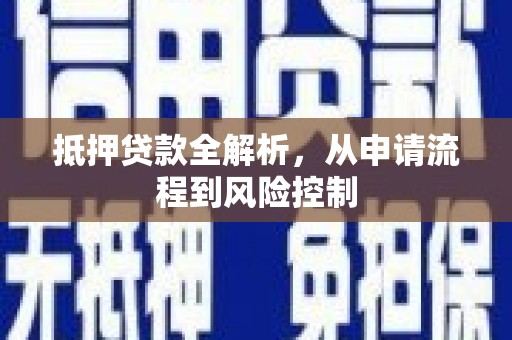 赫山抵押贷款全解析，从申请流程到风险控制