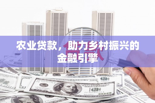 赫山农业贷款，助力乡村振兴的金融引擎