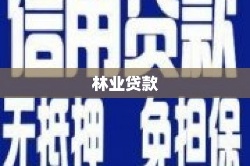赫山林业贷款