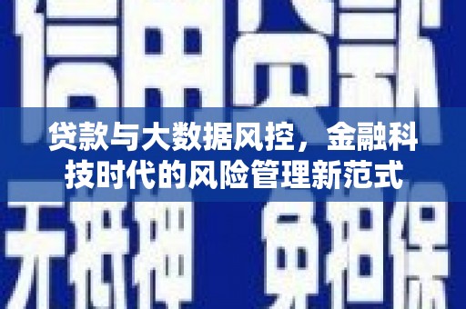 赫山贷款与大数据风控，金融科技时代的风险管理新范式