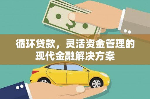赫山循环贷款，灵活资金管理的现代金融解决方案