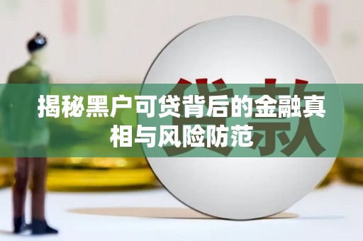 赫山揭秘黑户可贷背后的金融真相与风险防范