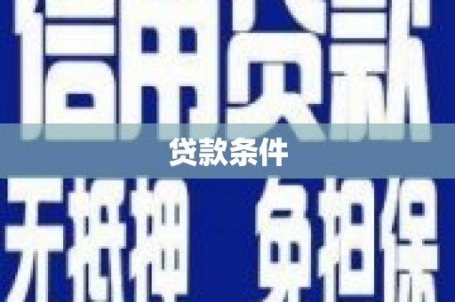 赫山贷款条件