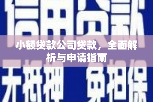 赫山小额贷款公司贷款，全面解析与申请指南
