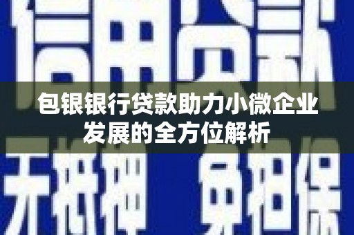 赫山包银银行贷款助力小微企业发展的全方位解析