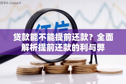 赫山贷款能不能提前还款？全面解析提前还款的利与弊