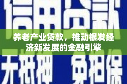 赫山养老产业贷款，推动银发经济新发展的金融引擎