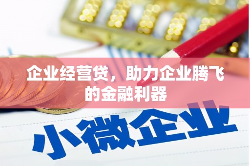 赫山企业经营贷，助力企业腾飞的金融利器