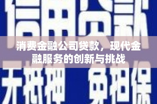 赫山消费金融公司贷款，现代金融服务的创新与挑战