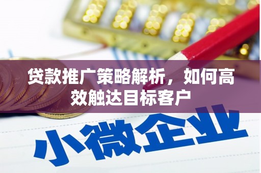 赫山贷款推广策略解析，如何高效触达目标客户
