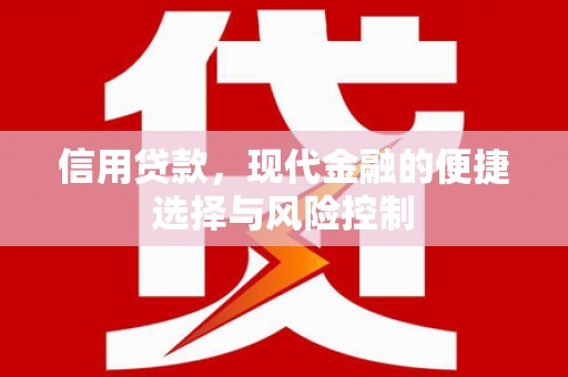 赫山信用贷款，现代金融的便捷选择与风险控制