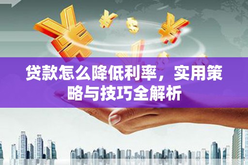 赫山贷款怎么降低利率，实用策略与技巧全解析