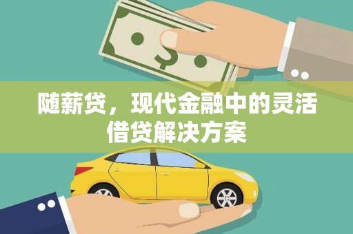 赫山随薪贷，现代金融中的灵活借贷解决方案
