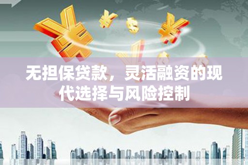 赫山无担保贷款，灵活融资的现代选择与风险控制
