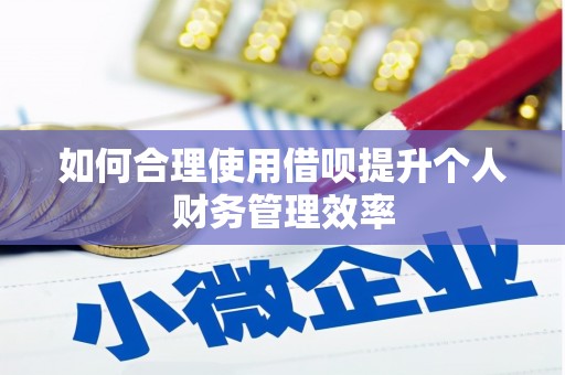 赫山如何合理使用借呗提升个人财务管理效率