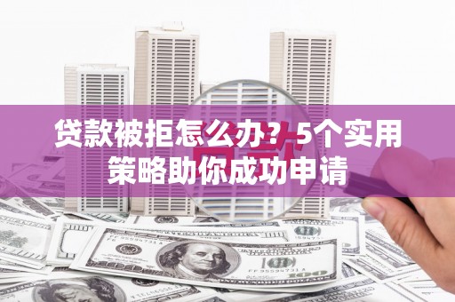 赫山贷款被拒怎么办？5个实用策略助你成功申请