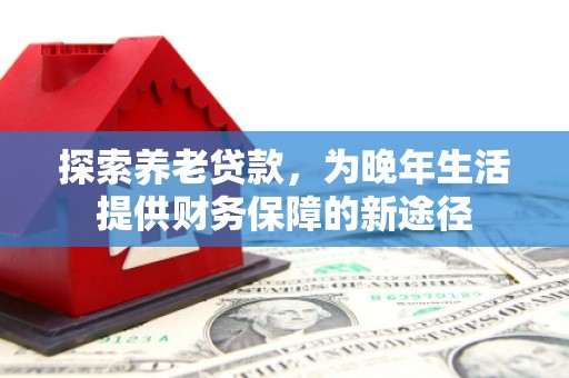 赫山探索养老贷款，为晚年生活提供财务保障的新途径