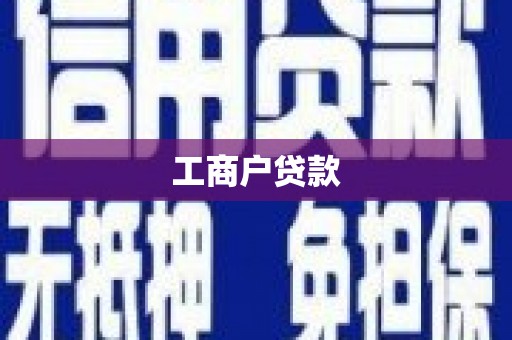 赫山工商户贷款