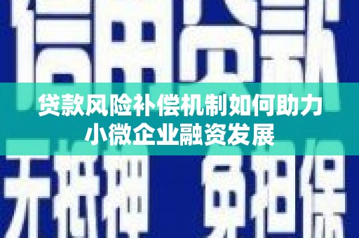 赫山贷款风险补偿机制如何助力小微企业融资发展