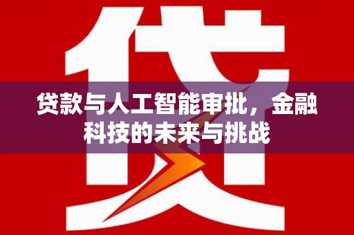 赫山贷款与人工智能审批，金融科技的未来与挑战