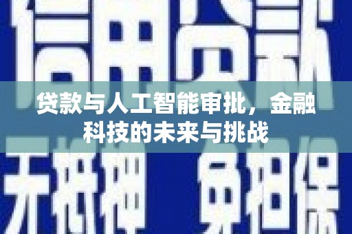 赫山贷款与人工智能审批，金融科技的未来与挑战