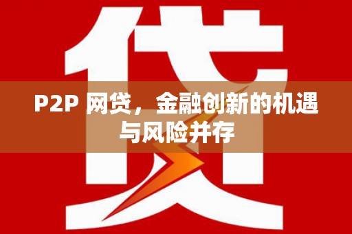 赫山P2P 网贷，金融创新的机遇与风险并存