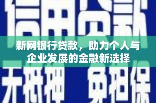 赫山新网银行贷款，助力个人与企业发展的金融新选择
