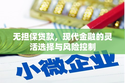 赫山无担保贷款，现代金融的灵活选择与风险控制