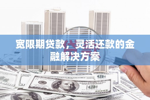 赫山宽限期贷款，灵活还款的金融解决方案