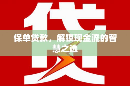 赫山保单贷款，解锁现金流的智慧之选