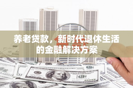 赫山养老贷款，新时代退休生活的金融解决方案