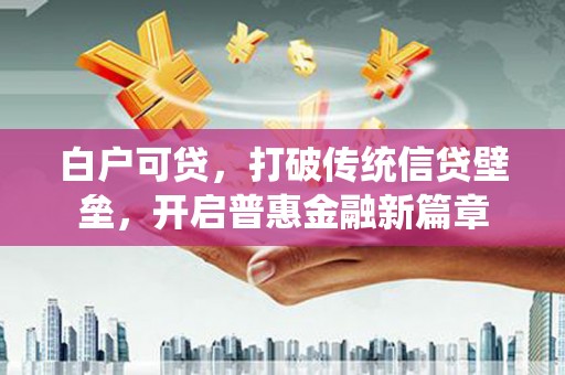 赫山白户可贷，打破传统信贷壁垒，开启普惠金融新篇章