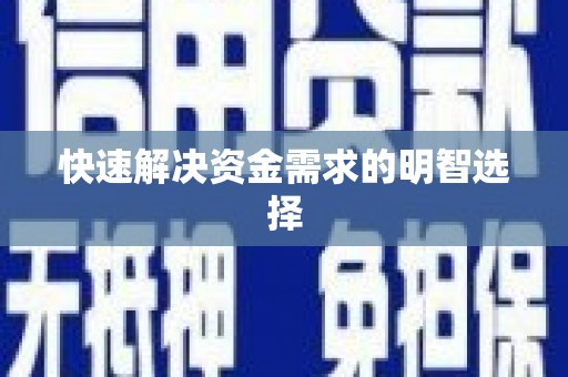 赫山快速解决资金需求的明智选择