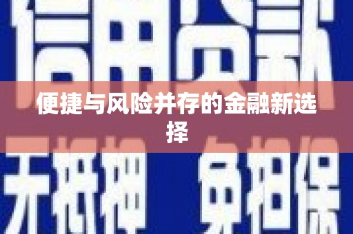 赫山便捷与风险并存的金融新选择