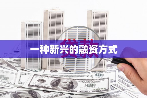 赫山一种新兴的融资方式